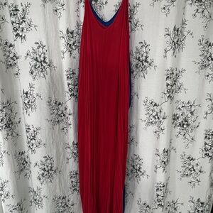 Lovestitch Red Sleeveless V-Neck Sundress Maxi